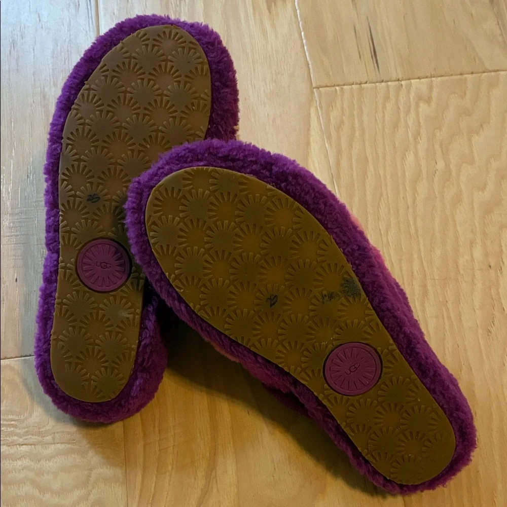 UGG Fluff Yeah Slide Berrylicious Multi Sheepskin Size 7 - Picture 9 of 9